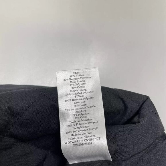 NEW EVERLANE Men's Jacket Collared Full Zip Size M Black - Picture 5 of 6